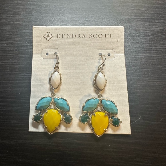 VGUC Vintage Kendra Scott Vani Earrings - Hard to Find - Picture 1 of 6